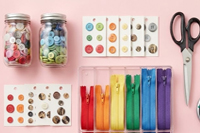 Armarinhos, botões e zíper