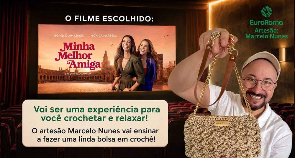 Crochê no Cinema 2026 — EuroRoma e Marcelo Nunes