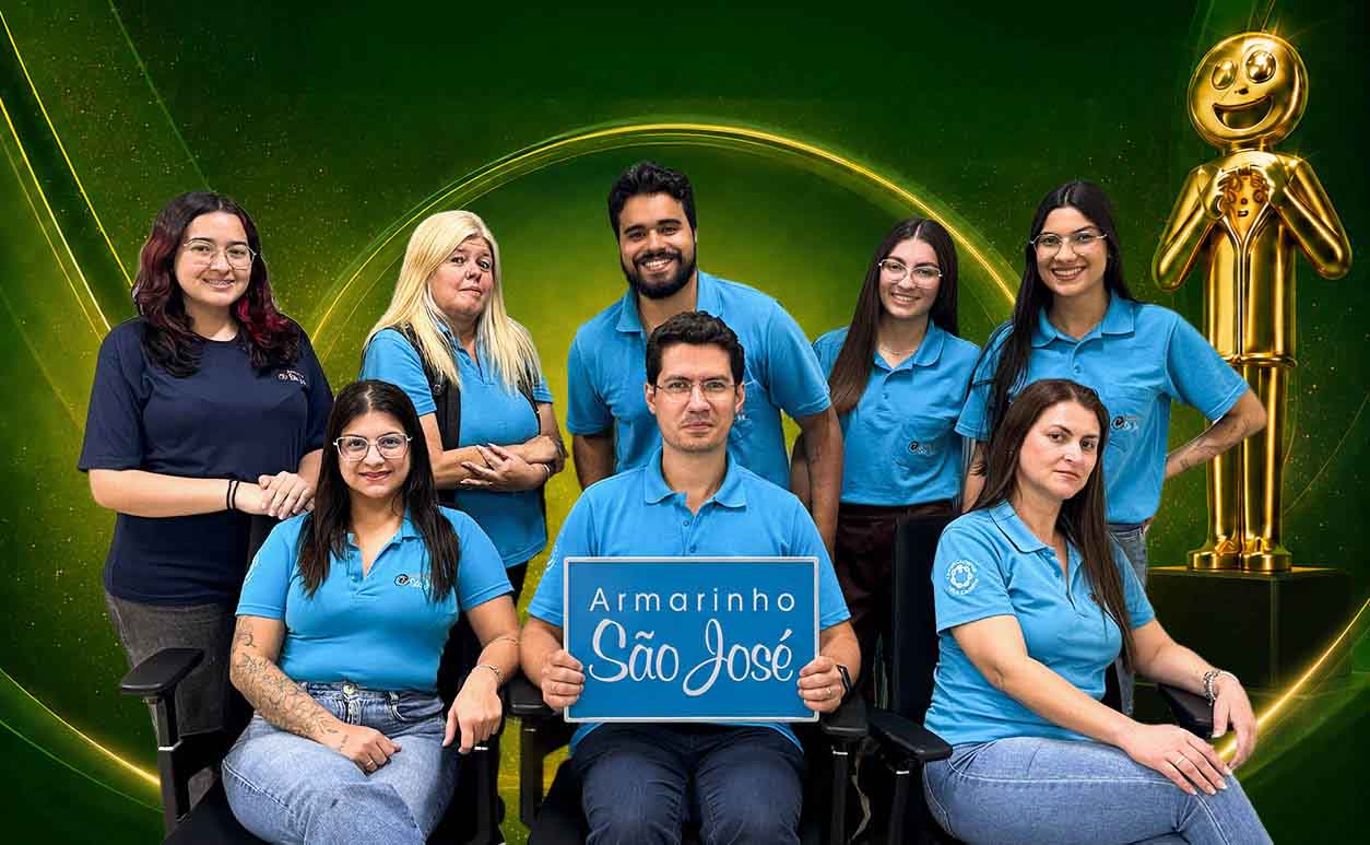 Equipe de atendimento do Armarinho São José